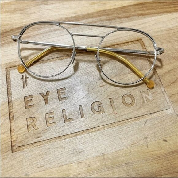 Cutler & Gross 1269 Round Gold Men's Glasses - Picture 1 of 2